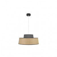 Distribuidor - Lâmpadas Diversas | Colgantes Moderno | COLGANTE JIA 1XE27 NATURAL/GRIS REGX50X50 CM Ref: 177795028